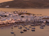 Aerial View of Mykonos Town  Mykonos  Greece