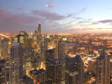 Aerial View of the Loop  Chicago  IL
