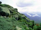 View of Lake Placid from Summit of Whiteface Mt  NY