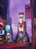 Millennium Sign and Times Sq at Night  NYC