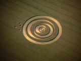 Aerial of Pattern in Crop Field