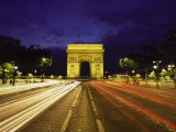 Traffic  Arc De Triomph  Paris  France