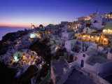 Santorini at Night  Greece
