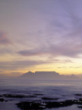 Table Mountain at Dusk  Cape Town  South Africa