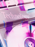 Technology Projected on a Computer Cd Tray