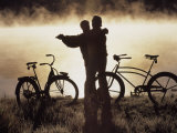 Mature Couple Dancing Near Bicycles  CO