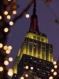 Empire State Building at Night  NYC  NY