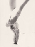 Close-up of Ballerina's Feet and Legs