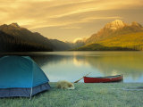 Camping  Bowman Lake  Glacier National Park  MT