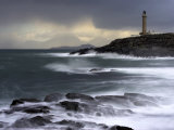 Ardnamuchan Lighthouse in Winter Storm at Sunset  Ardnamurchan  UK