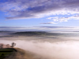 Misty Morning View from Glastonbury Tor  UK