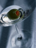 Olive in a Wine Glass