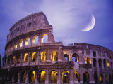 The Colosseum at Night  Rome  Italy
