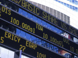 Stock Quotes on Building  Times Square  NYC