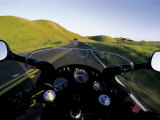 Motorcycle on Road  Marin County  CA
