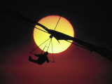 Hang Glider at Sunset