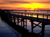 Newport Harbor and Newport Bridge  RI