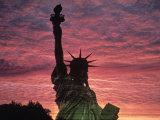 Statue of Liberty at Sunset  NYC