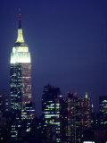 Empire State Building at Night  NYC  NY