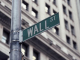 Wall Street Sign  Financial District  NYC  NY