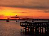 Newport Harbor and Newport Bridge  RI