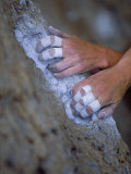 Close-up of Rock Climber's Hands  CA