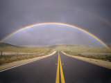 Rainbow Over Highway  CA