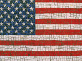 American Flag in Mosaic