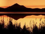 Sunset and Lake  Mt Shasta  CA