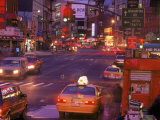 Canal Street with Cab  Chinatown  NYC