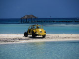 Car on Beach Isla Muteres  Mexico