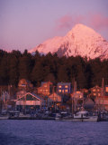 Winter Sunset on an B Harbor  Sitka Alaska