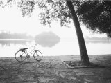 Bicycle and Bay Mau Lake Lenin Park