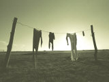 Clothes Hung Out to Dry at the Prairie Homestead