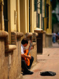 Guitarist Along Callejon Del Agua  Seville  Spain