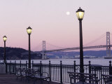 Street Lamps with Bridge in the Background