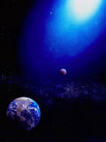 Illustration of Earth and Space