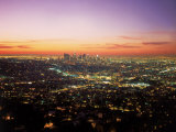 Sunrise Over Los Angeles Cityscape  CA