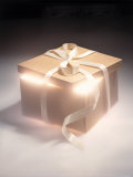 Gift Box Glowing from Within