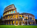 The Colosseum in Rome at Night