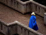 Ecuador  Lady Crossing Bridge