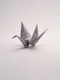Origami Crane on White