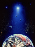 Space Illustration of the Earth and Planets