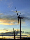 Wind Turbines at Sunset  Caithness  Scotland