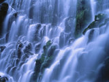 Ramona Falls Over Rocks  Mt Hood National Forest  Oregon