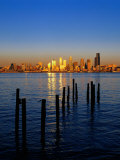 Sunset  Seattle Skyline  Elliot's Bay  Seattle  WA