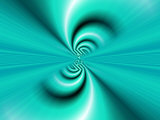 Abstract Fractal Pattern in Turquoise