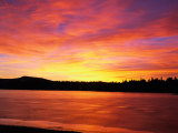 Sunset at Boca Reservoir  Truckee  CA