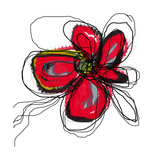 Red Butterfly Flower