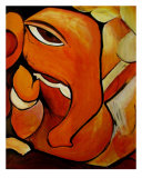 Lord Ganesh Elephant Abstract